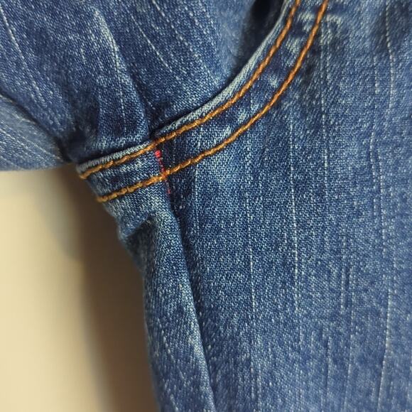 Vintage ECKORED Jeans with Embroidered Patchwork Rhinoceros Juniors 5 - Picture 13 of 16